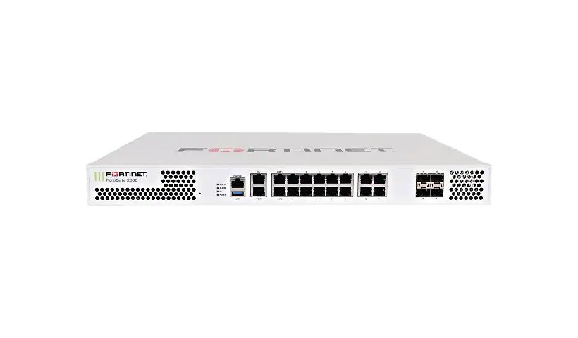 Fortinet FortiGate 200E – security appliance – with 3 years FortiCare 24X7