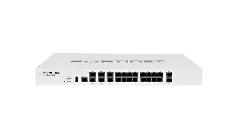 Fortinet FortiGate 100E – security appliance – with 1 year FortiCare 24X7 S