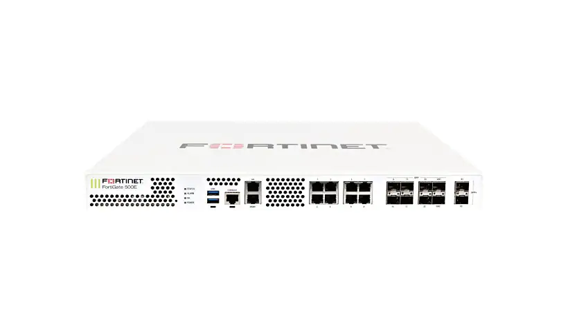 Fortinet FortiGate 500E – security appliance – with 1 year ASE FortiCare an